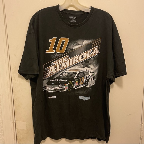 Aric Almirola Nascar Stewart Haas #10 Smithfield Shirt‎ Tee 2XL XXL - Picture 1 of 9